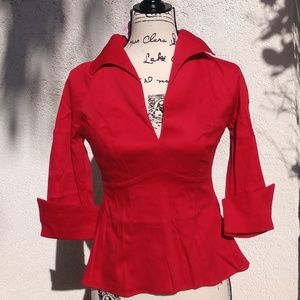 Pinup Couture Pin up Girl Rockabilly Red Top